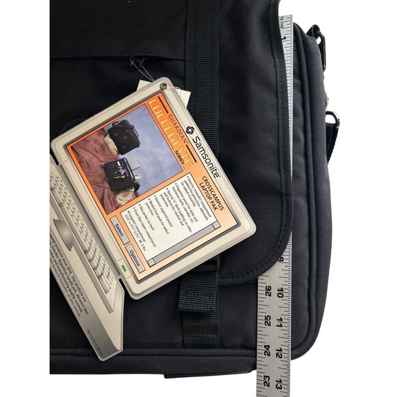 Samsonite Guardian Collegiate Series Crosscampus Laptop Pak  Black Shoulder Bag - Picture 8 of 9